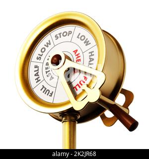 Engine order telegraph. 3D illustration Stock Photo