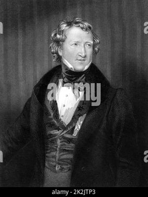 Thomas Wakley (1795-1862) English medical and social reformer and friend of William Cobbett. Founded the medical journal 'The Lancet' in 1823. Exposed adulteration of foodstuffs (1851-1860). Member of Parliament for Finsbury (1835-1852). Coroner for West Middlesex (1839-1862). Engraving. Stock Photo