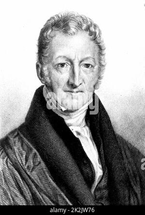 Thomas Robert Malthus (1766-1834) English economist and clergyman, author of 'Essay on the Principle of Population', 1798. Advocate of population control Stock Photo