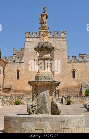 Monastery of the Holy Crosses in Aiguamurcia Tarragona Catalonia Spain Stock Photo