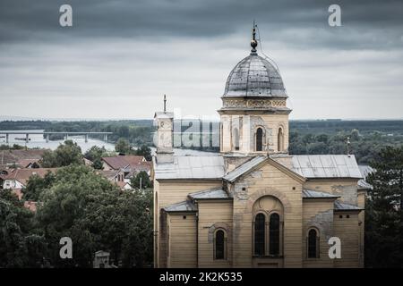 Orthodox Church of St. Dimitrije on Gardos Hill in Zemun. Belgrade, Serbia Stock Photo