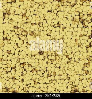 Golden coins background Stock Photo