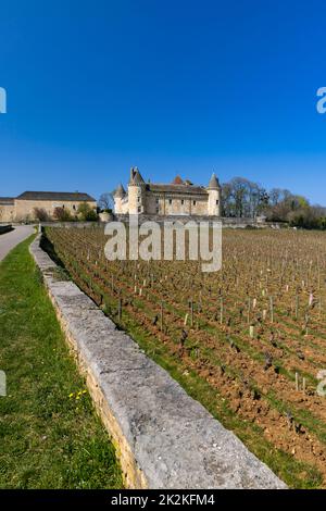 Chateau de Rully castle, Saone-et-Loire departement, Burgundy, France Stock Photo