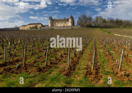 Chateau de Rully castle, Saone-et-Loire departement, Burgundy, France Stock Photo