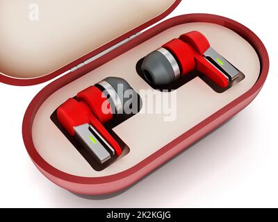 3d Render Headphone in Ear and Ear Canal. 3d Illustration Stock  Illustration - Illustration of tympanic, auricle: 182129399