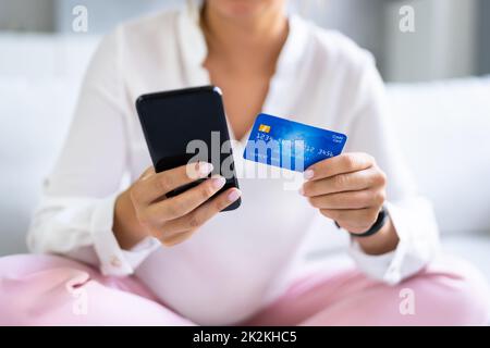 Online Shopping Fraud Prevention And Cash Security Stock Photo
