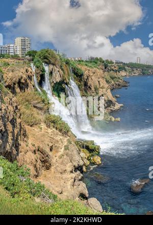 Duden waterfalls in Antalya, Turkey Stock Photo