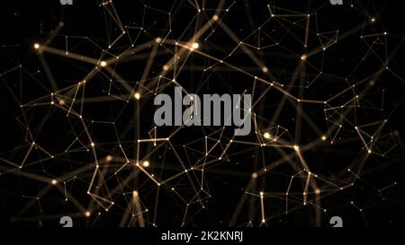 Abstract plexus technology science concept Stock Photo