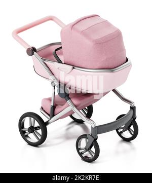 Old Vintage Styled Baby Carriage-stroller On White Background Stock Photo,  Picture and Royalty Free Image. Image 13044841.