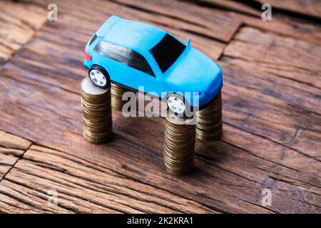 Car Prices Growth And Insurance Money Stock Photo