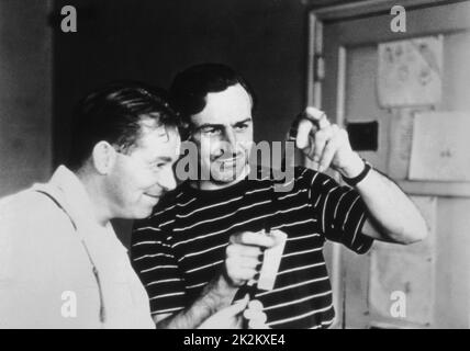 American animator and producer Walt Disney during the editing of Pinocchio Stock Photo