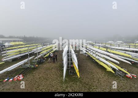 Racice, Czech Republic. 23rd Sep, 2022. Rowers of Australia Rohan ...