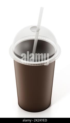 Tea Cup 3D Illustration Mockup Scene on Isolated Background Stock Photo ...