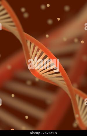 DNA chain macroshot. Stock Photo