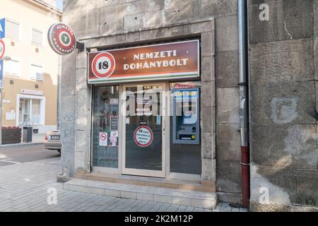 Debrecen, Hungary - June 11, 2022: Nemzeti Dohanybolt shop in Hungary. Stock Photo