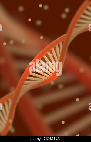 DNA chain macroshot. Stock Photo