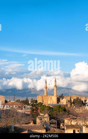 Aerial view on the northern part of Nicosia, Cyprus Stock Photo