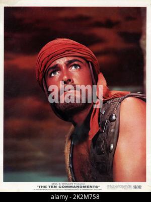 JOHN DEREK Portrait as Joshua in THE TEN COMMANDMENTS 1956 director CECIL B. DeMILLE Motion Pictures Associates / Paramount Pictures Stock Photo