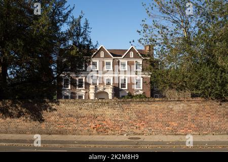 Boston Manor House, an English Jacobean manor house on Bostan Manor Road, Brentford, Middlesex, England, UK Stock Photo