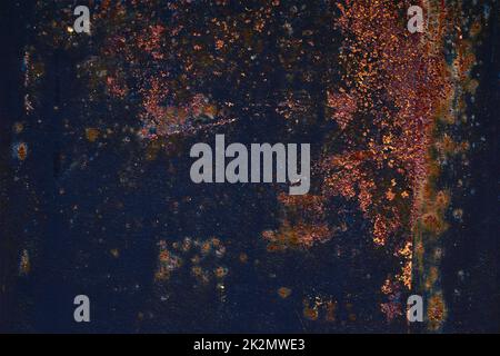 rusty black metal surface textured background Stock Photo