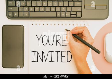 Please Join US word in colored rectangles background Stock Photo - Alamy