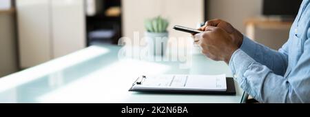 OCR Recognition Taking Photo Stock Photo
