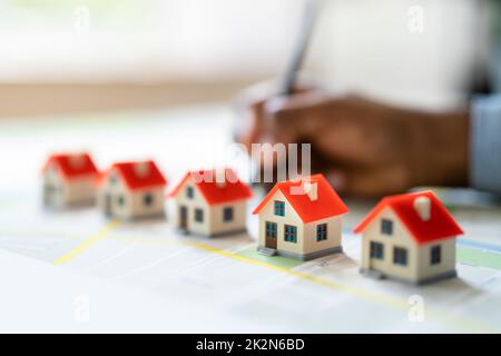 Land Development Map Stock Photo - Alamy