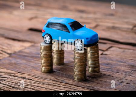 Car Prices Growth And Insurance Money Stock Photo