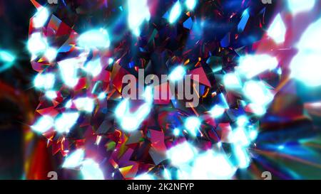 Random diamonds Stock Photo