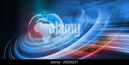 Graphical modern digital world news background concept series 1354 Stock Photo