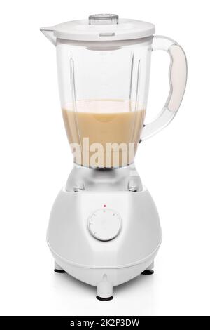 Electric blender on white Stock Photo
