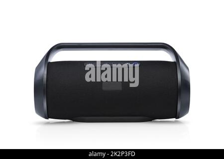 Bluetooth speaker isolated on white Stock Photo