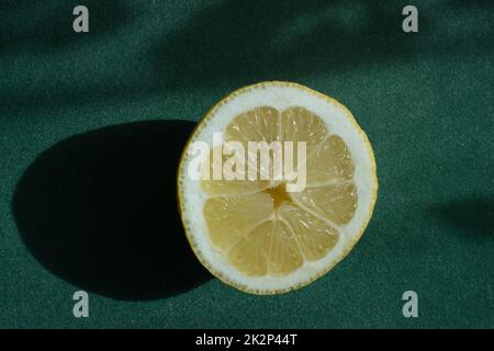 Lemon cut in half Stock Photo
