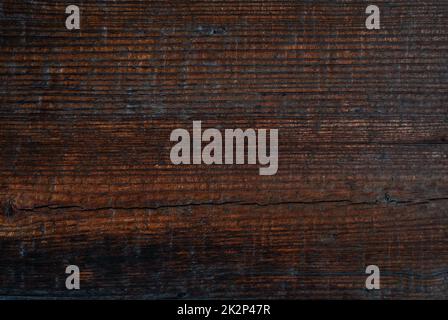 Old grunge dark textured wood background, surface of old brown wood texture. Place for an inscription, background, banner. Stock Photo
