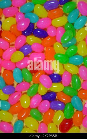 Colorful easter jellybeans Stock Photo