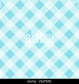 Seamless pattern. Classical cell diagonally. Contrasting white diagonal lines on a blue background. Stock Photo