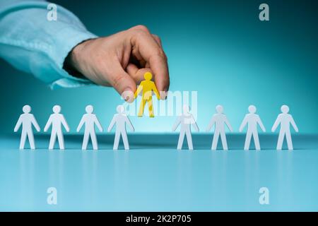 Ideal Client Or Job Candidate Profile Selection Stock Photo