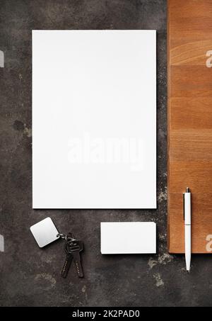 Brand identity mockup Stock Photo