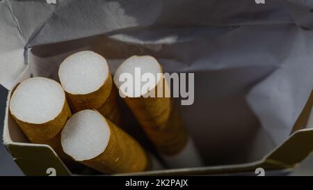 cigarettes in the box Stock Photo