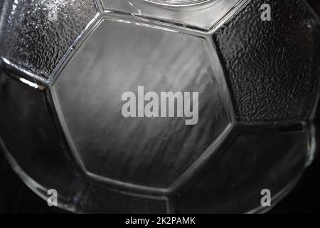 transparent glass bowl. macro photography Stock Photo