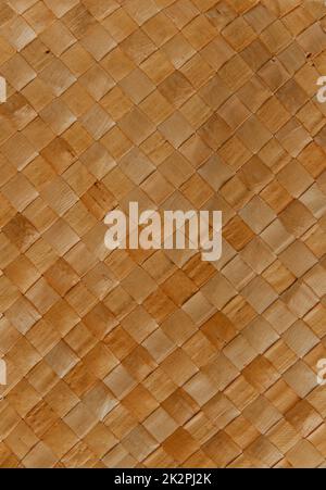 Brown braided reed texture background Stock Photo