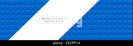 Panoramic blue web background template of many identical squares - Vector Stock Photo