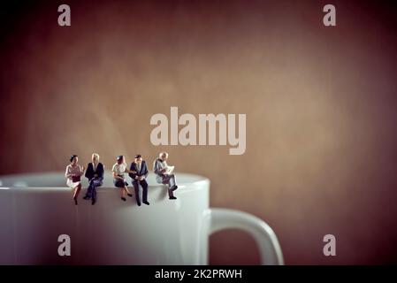 Business colleagues on coffee break Stock Photo