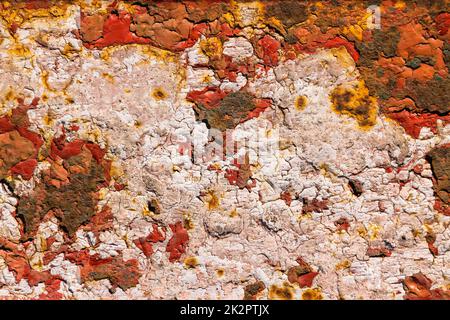 Grunge background with corrosion and deep crack on the texture of the surface Stock Photo
