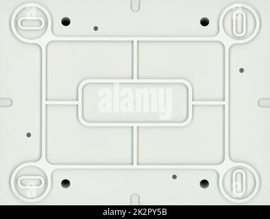 junction box isolated over white background Stock Photo
