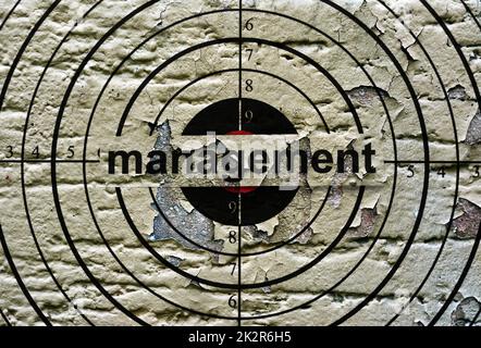 Management grunge target Stock Photo