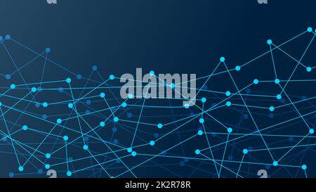 Abstract connection dots. Digital illustration backdrop. Network Stock Photo