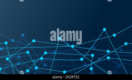 Abstract connection dots. Digital illustration backdrop. Network Stock Photo
