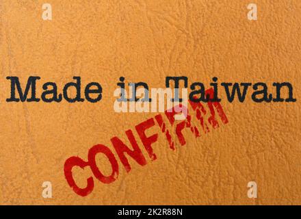 Made in Taiwan Stock Photo