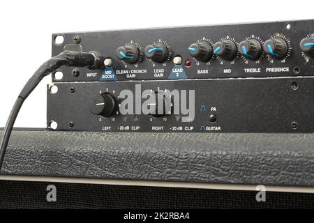Guitar Amplifier Detail Stock Photo